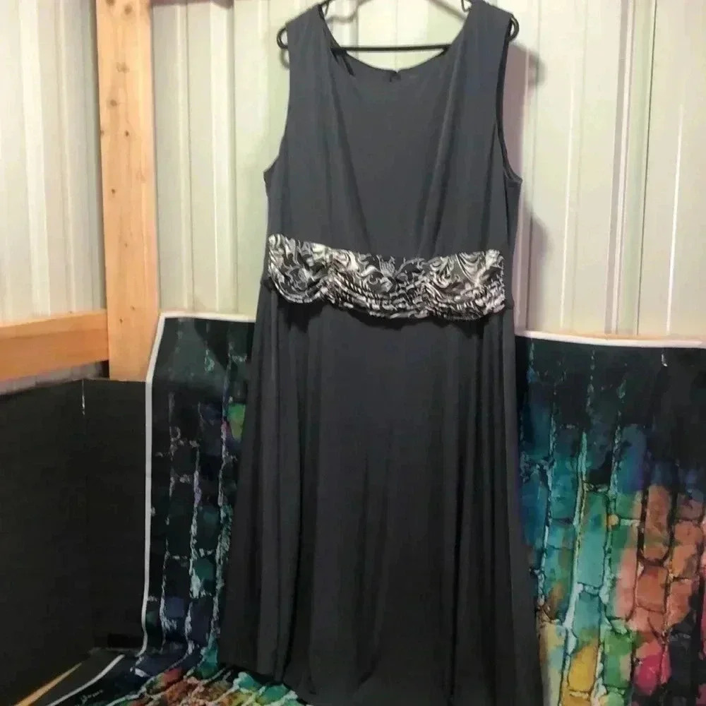 Drapers & Damon dress plus size 18W dark gray - Picture 1 of 12